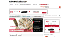Desktop Screenshot of dolarcotizacionhoy.com.ar